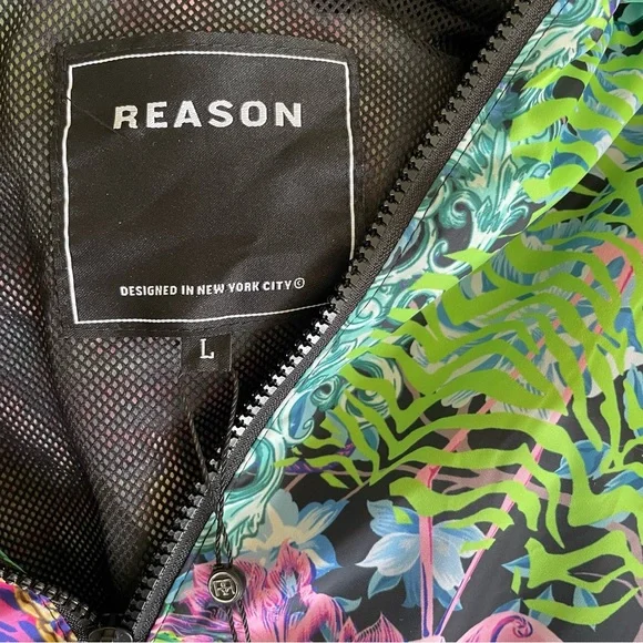 NWT Reason Clothing Windbreaker Jacket (Men’s L) - Picture 5 of 7